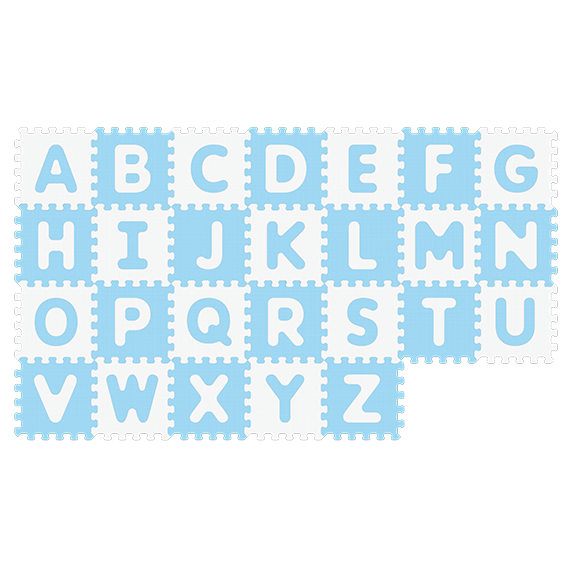 1002B3(AB) › Antibacterial Puzzle Mat : Alphabet
