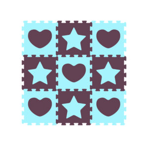 1035 - Heart & Star Baby Puzzle Play Mat