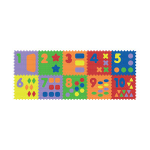 2113B3 › Number & Shape Puzzle Mat (1-10)