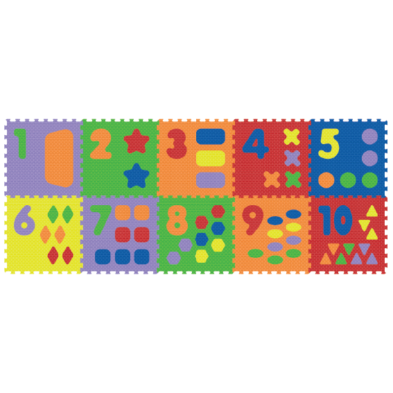 2113B3 Number Shape Puzzle Mat 1 10 Sunta Sunta Manufacturing Sdn Bhd