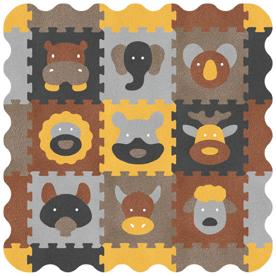 5511 › Puzzle With Borders : Animal World