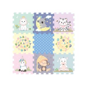 3086 - Education & Animal Printed Puzzle Mat (9pcs)