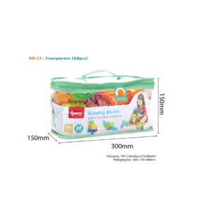 9912T - SUNTA TRANSPARENT BLOCKS (68PCS)