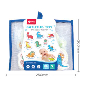 1337DW - PRINTED BATHTUB TOY: DINOSAUR WORLD