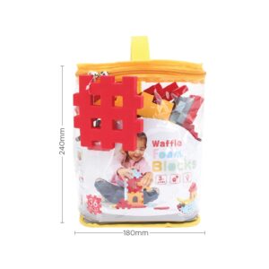 1732 - WAFFLE FOAM BLOCKS (36PCS)