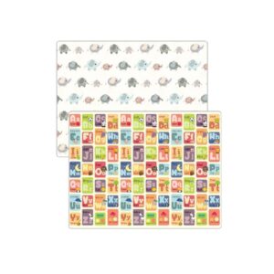 3077/81R- ALPHABET & ELEPHANT JUMBO MAT