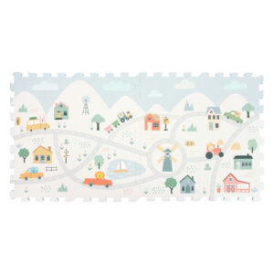 3409 / 3409V- Little Town Track Puzzle Mat Printed Puzzle Mat (8pcs)