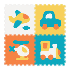 2116/10B3-A - BABY PLAY MAT (VEHICLE) 4PCS